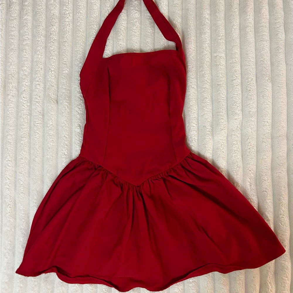 Red Halter Dress
